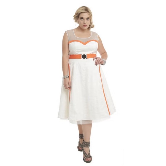 Her Universe Star Wars BB-8 Dress Cosplay Droid Disney Plus Size 18 Pinup Belted